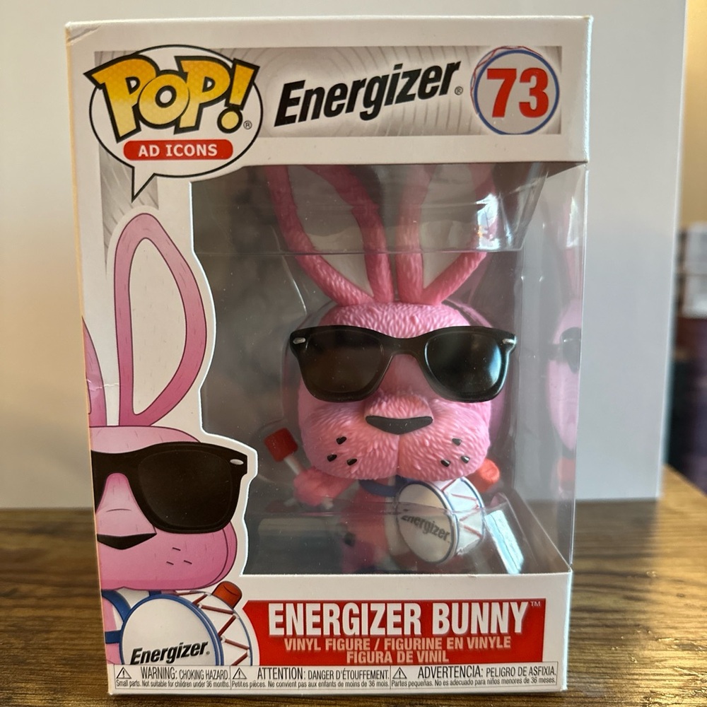 Funko Pop Ad Icons Energizer Bunny Vinyl Figure with Sunglasses (Flocked)